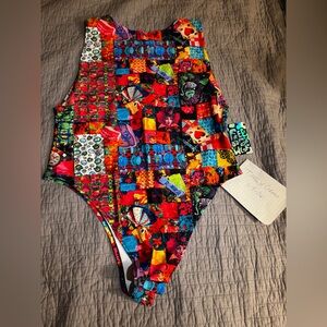 Freedom Rave Wear - Madness sideboob bodysuit - NWT - 2x